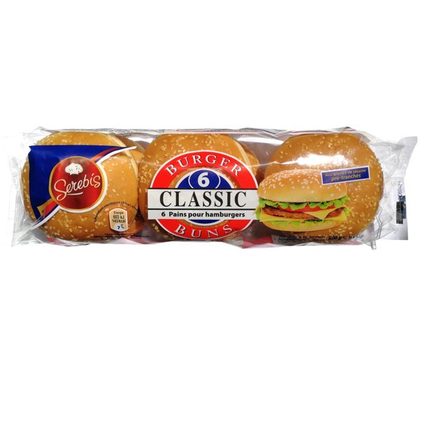 SEREBIS - BURGER BUNS BRIOCHEE X6