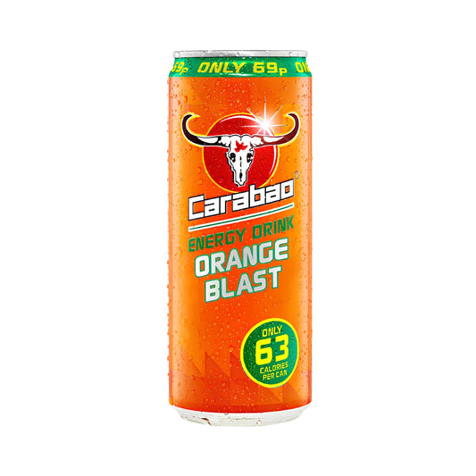 CARABAO - ENERGY DRINK ORANGE BLAST 12X33CL