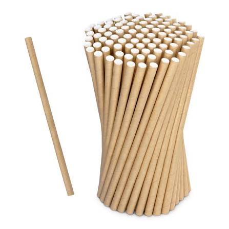 PAILLE CARTONNEE 6 mm x 210 mm 35 X 100 pièces