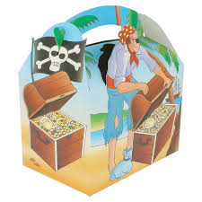 BOÎTES MENU ENFANT PIRATES 'PIRATAS' 320 G/M2 15,50x10,50x17,50 CM QUADRICHROMIE CARTON (300 UNITÉ)