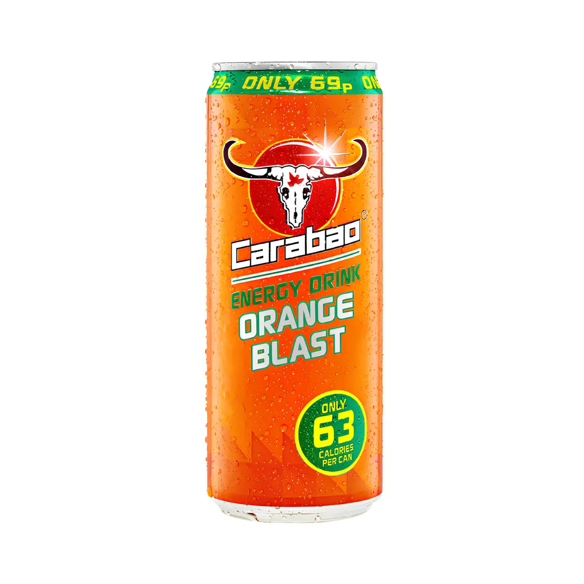 CARABAO - ENERGY DRINK ORANGE BLAST 12X33CL