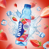 B'lue Boisson Vitaminée Fraise 500ML [Bleu]