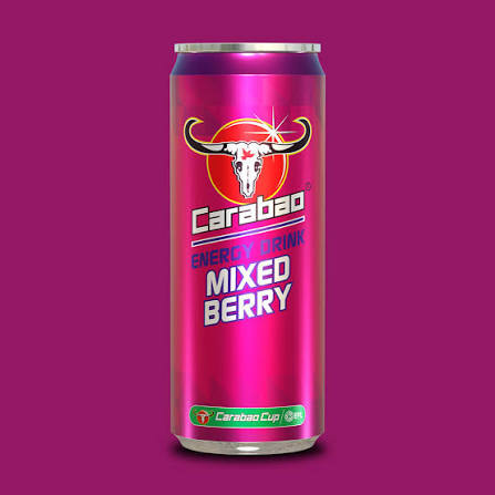 CARABAO - ENERGY DRINK MIXED BERRY 24X33CL
