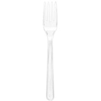 COUVERTS EN PLASTIQUE TRANSPARENT RÉUTILISABLE FOURCHETTE 10 X 100 pièces