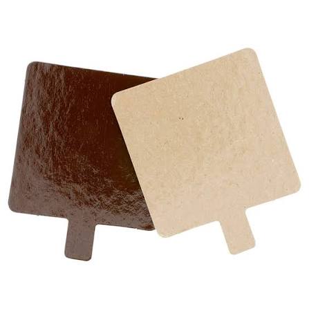 CARTONS PÂTISSERIE DEUX FACES 1100 G/M2 8x8 CM CHOCOLAT/PRALINÉ CARTON (200 UNITÉ)