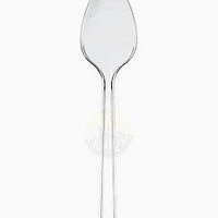 COUVERTS EN PLASTIQUE TRANSPARENT RÉUTILISABLE CUILLÈRE À DESSERT 10 X 100 pièces