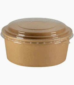 BOL KRAFT 1050ML + COUVERCLE 50PIECES