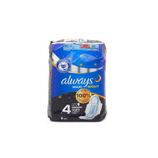 ALWAYS - CLASSIQUE MAXI SECURISE NUIT 6PCS AVEC AILES TAILLE 4