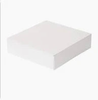 BOÎTES PATISSERIES SANS FENÊTRE THEPACK 23x23x7,5 CM BLANC CARTON NANO-MICRO (200 UNITÉ)